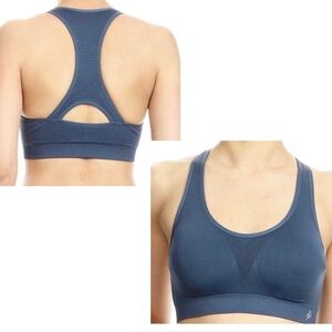 ✂️ SPRING SWEEP SALE NWT Denim Blue High Impact Sports Bra Removable Cups S/M